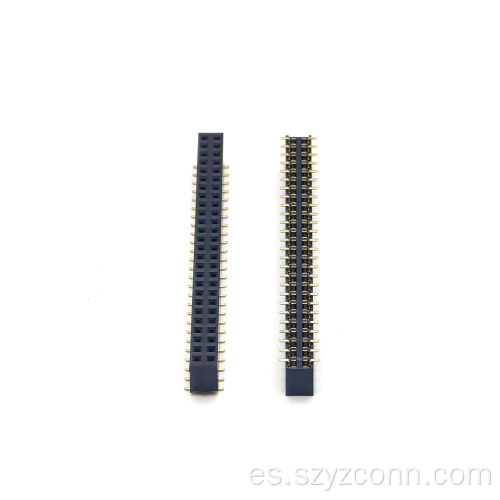 Conector de cabecera hembra de paso de 2,54 mm SMT 52P